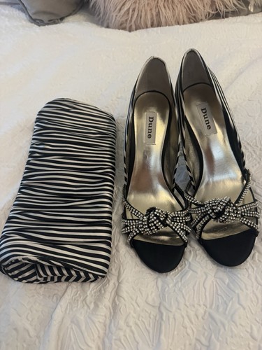 Dune black and ivory shoes - and,