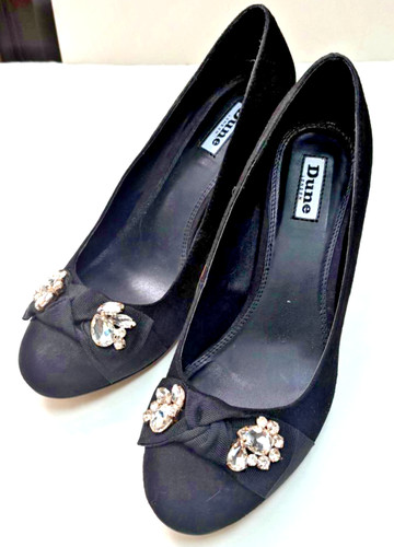 Dune black suede jewelled - dune,