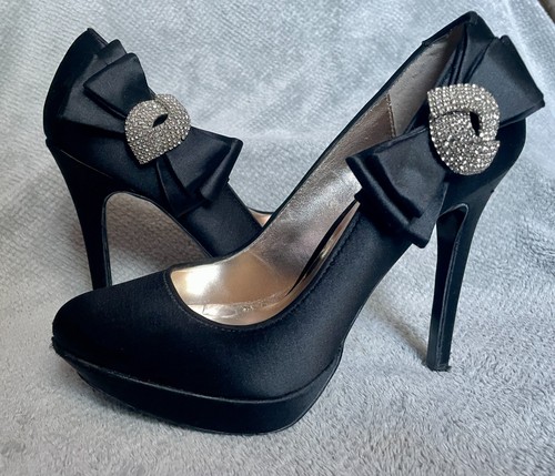 Dune london womens black satin - womens,