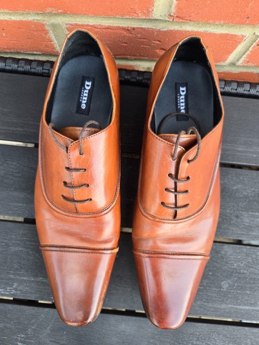 Dune london tan leather oxford - tan,