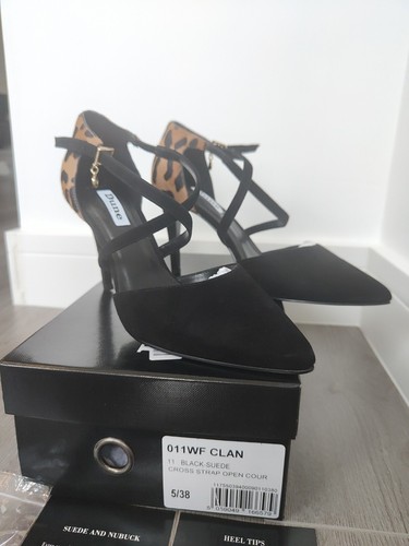 Dune london black suede cross - london, black-suede