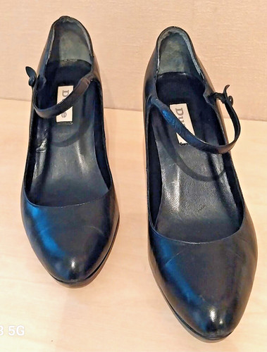 Dune london black leather - dune,