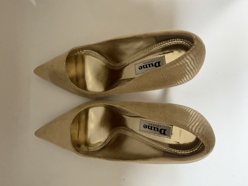 Dune london gold pointed toe - dune,